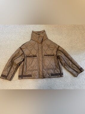 Zara Water Repellent Quilted Puffer Jacket